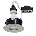HEITRONIC Outdoor Einbaustrahler DL7001, IP65, GU10, rund, Eisen gebürstet