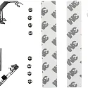 LED Unterbauleuchte MECANO , 60cm, 9W 3000K 600lm 110°