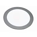 LED Einbau-Panel TOULOUSE, IP44, RUND, Aluminium, Silber matt / diffus, dimmbar, Ø 14.5cm, 7.5W 5600K 330lm 120°