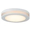 LED Einbau-Downlight AURORA mit seitlichem Lichtkranz, IP44, Ø 8cm, 6W 3000K 450lm 210°, Weiß