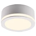 LED Aufbau-Downlight AURORA mit Lichtkranz, IP20, Ø 9,5cm, 10W 3000K 830lm, Weiß