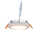 LED Downlight AURORA with side light ring, IP44, Ø 3.94in, 10W 3000K 830lm, white