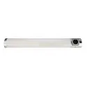 HEITRONIC LED Unterbauleuchte DETMOLD, IP20, mit 1 Steckdose + Schalter, Aluminium / PMMA, silber/weiß, 67.7cm, 8W 3000K 420lm 120°