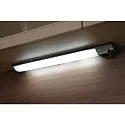HEITRONIC LED Unterbauleuchte DETMOLD, IP20, mit 1 Steckdose + Schalter, Aluminium / PMMA, silber/weiß, 67.7cm, 8W 3000K 420lm 120°