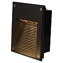 HEITRONIC LED Außenwand-Einbauleuchte DORA, IP65, indirekt, 17.5 x 7cm, 3W 3000K 200lm, Graphit