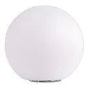 Solar LED Kugelleuchte BOULE, IP44, 4000K, Akku wechselbar, mit Erdspieß + Sensor, Kunststoff, weiß, Ø 20cm