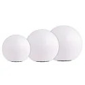 3er Set LED LED Solar-Kugelleuchte BOULE (1x Ø 20cm, 1x Ø 25cm, 1x Ø 30cm)