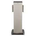 Energieverteiler BANGKOK, IP44, mit Kindersicherung + Federdeckel, V2A Edelstahl, für Gravur geeignet, 2-fach, 30cm
