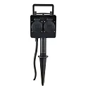 2-way power distributor DUBAI with 1,5m conection cable and plug