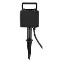HEITRONIC Erdspieß-Energieverteiler DUBAI, IP44, max. 16A / 3680W, mit 150cm Steckerkabel, 2-fach