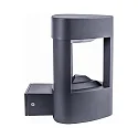 LED Außenwandleuchte MARYLAND, IP54, Dreieck-Grundform, 9W 3000K 250lm, anthrazit / matt