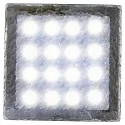 HEITRONIC LED Einbau-Pflasterstein AKIAKI, IP67, 10 x 10cm, 1.6W 3000K 145lm, begehbar, inkl. 30cm Kabel