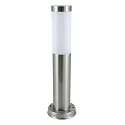 Sockelleuchte LARISA, IP44, 45cm, 230V, E27 max, 12W, Edelstahl gebürstet / satiniert