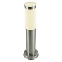HEITRONIC Sockelleuchte LARISA, IP44, 45cm, 230V, E27 max, 12W, Edelstahl gebürstet / satiniert