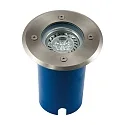 Bodeneinbaustrahler POTSDAM, GU10, 230V, IP67, V2A Edelstahl / Glas klar, starr, rund