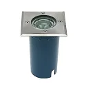 HEITRONIC Bodeneinbaustrahler POTSDAM, GU10, 230V, IP67, V2A Edelstahl / Glas klar, starr, eckig