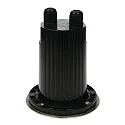 Bodeneinbaustrahler BERLIN 2, 230V, IP67, E27, V2A Edelstahl 304 / Alu-Druckguss / Glas klar, starr, rund