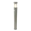 Outdoor Standleuchte SATURN 1100, IP44, 110cm, ohne Sensor, E27 max. 12W, Edelstahl / klar