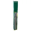 Outdoor Standleuchte SATURN 1100, IP44, 110cm, ohne Sensor, E27 max. 12W, Edelstahl / klar