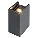 LED Außenwandleuchte TILO, IP54 / IP65, Up / Down, 6W 3000K 2x167lm, verstellbar 0-90°, anthrazit