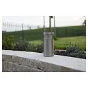 HEITRONIC Outdoor Sockelleuchte ARUBA, IP44, 21cm, E27 max. 6W, V4A Edelstahl / PVC matt, seeluft-beständig
