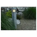 Outdoor Floor luminaire LA MER, E27 max. 20W, granite / inox, seawater resistant, 70cm