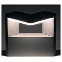 HEITRONIC LED Außenwandleuchte BONITA, IP54, 10W 3000K 600lm, Alu-Druckguss / PC, anthrazit / matt, ohne Bewegungsmelder
