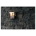 LED Außenwandleuchte BONITA, IP54, 10W 3000K 600lm, Alu-Druckguss / PC, anthrazit / matt, mit Bewegungsmelder