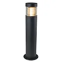 HEITRONIC Outdoor Standleuchte KRESOS, IP44, 65cm, E27 max. 12W, inkl. IP68 Kabelverbinder, Alu-Druckguss, anthrazit / klar