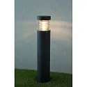 HEITRONIC Outdoor Standleuchte KRESOS, IP44, 65cm, E27 max. 12W, inkl. IP68 Kabelverbinder, Alu-Druckguss, anthrazit / klar