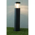 HEITRONIC Outdoor Standleuchte KRESOS, IP44, 65cm, E27 max. 12W, inkl. IP68 Kabelverbinder, Alu-Druckguss, anthrazit / klar