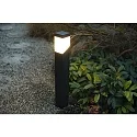 HEITRONIC Standleuchte / Wegeleuchte MADELEINE, IP44, 80cm, E27, Alu-Druckguss / PC, anthrazit / matt