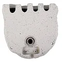HEITRONIC Energieverteiler PIEDRA, 4-fach, mit Direktanschluss, 250V / 16A, max. 3680A, IP44, grau