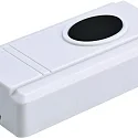 Funkgong VISIO mit 32 Klingeltönen + roter LED, IP44 / IP20, max. 65 dB(A), Batteriebetrieb, max. 80 Meter