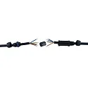 HEITRONIC Kabelverbinder, 5-polig, 130x32mm, IP68, schwarz