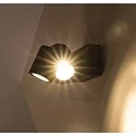 HEITRONIC Außenwandstrahler BORNEO, IP65, 2-flammig, GU10, anthrazit