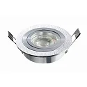 Einbaustrahler DL7801, RUND, GU10 & GU5.3, LED max. 8W, IP20, schwenkbar, Alu gebürstet