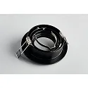 HEITRONIC Einbaustrahler DL7801, GU10 / GU5.3, LED max. 8W, IP20, schwenkbar, schwarz, rund