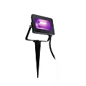 HEITRONIC Outdoor LED Flutlichtstrahler KINGSTON RGB + CCT-Switch, IP44, 15W 1250lm 110°, mit Fernbedienung, dimmbar, anthrazit