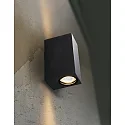 HEITRONIC Wall luminaire AMBOS Outdoor luminaire, square, GU10, anthracite