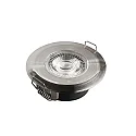 HEITRONIC LED Recessed spot DL7202, Ø82mm, 38°, 5W, 3000K, 380lm, IP44, nickel