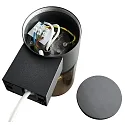 HEITRONIC Outdoor Wandleuchte SANTORIN, E27, IP54, anthrazit / Rauchglas klar