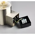 HEITRONIC Außenwandleuchte NAXOS, IP44, zylindrisch, E27 max. 6W, V2A Edelstahl / PC klar, für Lasergravur geeignet