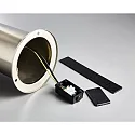 HEITRONIC Sockelleuchte NAXOS, IP44, 49cm, zylindrisch, E27 max. 6W, V2A Edelstahl / PC klar, für Lasergravur geeignet
