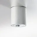 HEITRONIC Aufbaustrahler ADL9001, IP20, rund, GU10 max. 5W, 25° schwenkbar, Anschlusskabel mit Klemme, aluminium gebürstet
