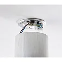 HEITRONIC Aufbaustrahler ADL9001, IP20, rund, GU10 max. 5W, 25° schwenkbar, Anschlusskabel mit Klemme, aluminium gebürstet