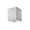 Aufbaustrahler ADL8001, IP20, eckig, GU10 max. 5W, 25° schwenkbar, Anschlusskabel mit Klemme, aluminium gebürstet