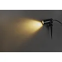 HEITRONIC Erdspießstrahler BURANO, IP44, 230V AC, GU10 LED max. 7W, mit 2m Anschlussleitung + Stecker