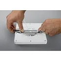 HEITRONIC LED Panel SELESTO, Clip-on System, 164mm, 12W, 3000/4000/6000K, 1100lm, square, IP20, white