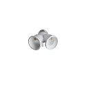 HEITRONIC Lamp socket adapter plastic  DUO E27 to 2 x E27 max. 2 x 60W
